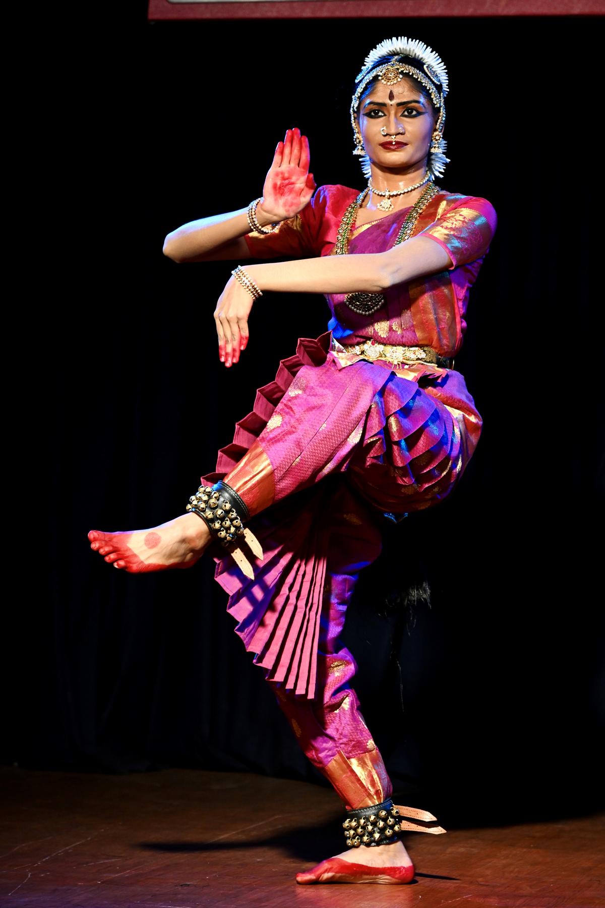 Vibha made the Nataraja pose.
