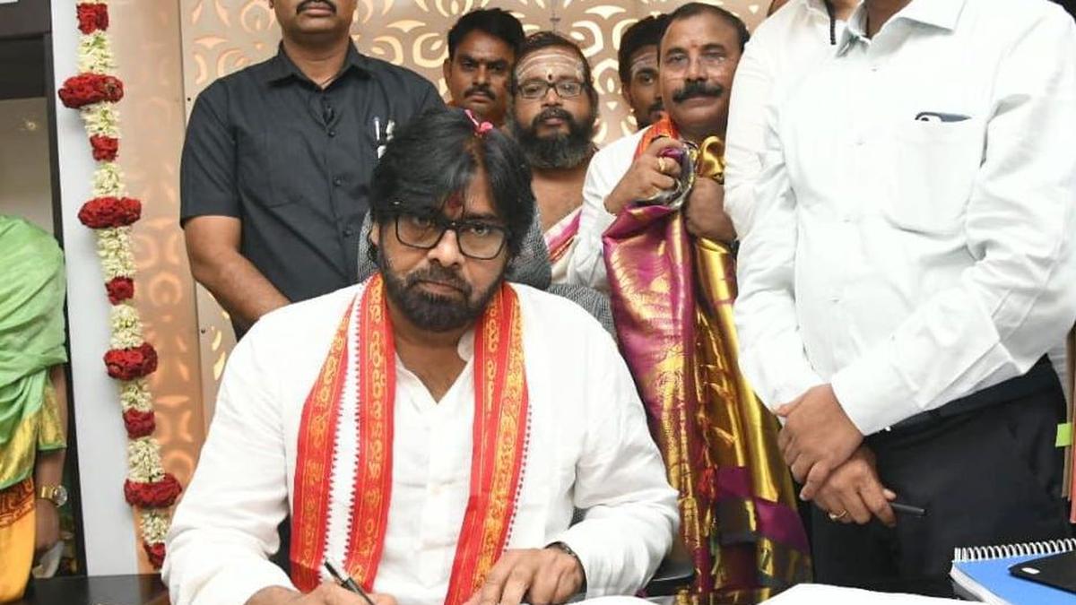 Jana Sena Party chief Pawan Kalyan takes charge as Deputy CM of Andhra Pradesh