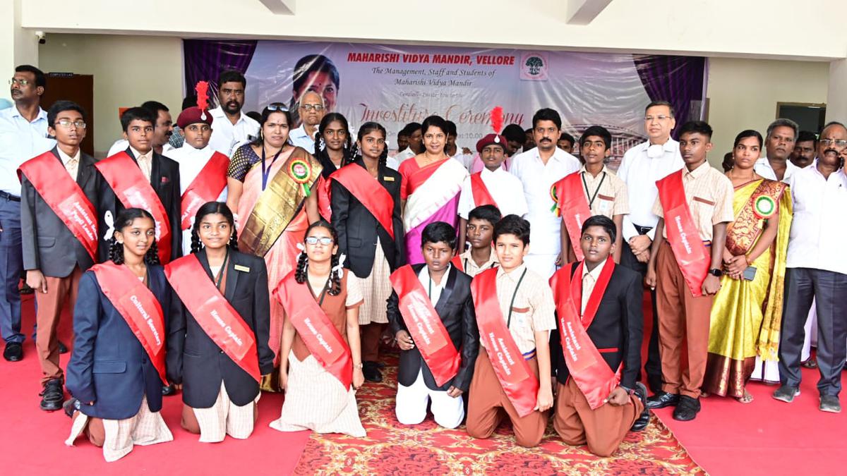 Investiture ceremony for students held at Maharishi Vidya Mandir in ...