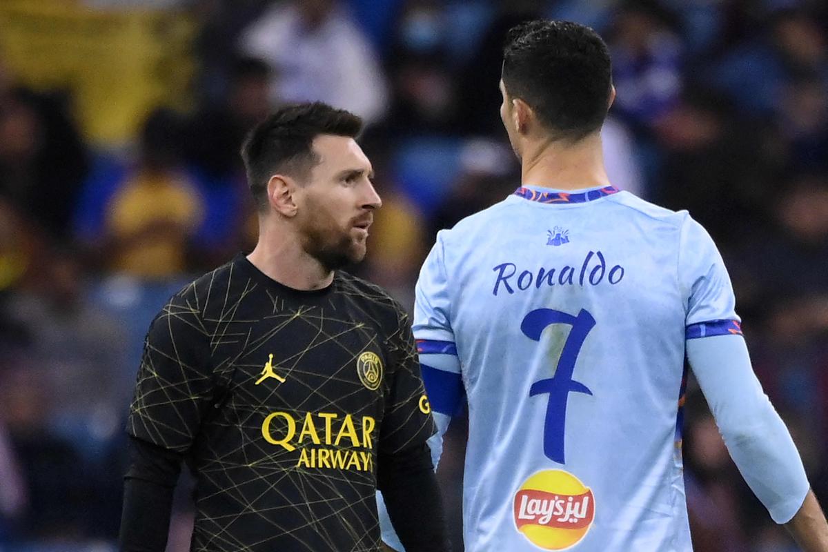 Photos: Ronaldo scores twice in Saudi reunion with Messi