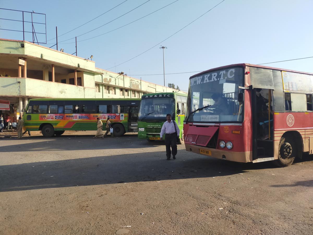 A file photo of a North Western Karnataka Road Transport Corporation (NWKRTC) bus. The alleged incident took place on the Hangal-Vishalgad route.