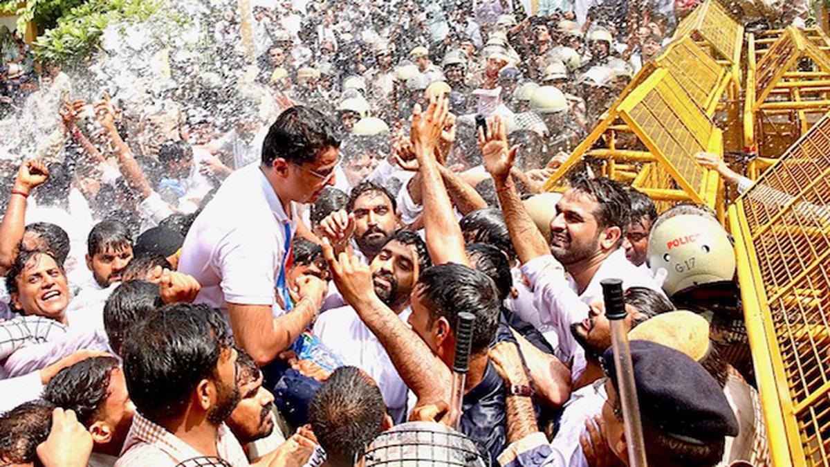 Sachin Pilot joins NSUI protest for restoration of student union elections in Rajasthan