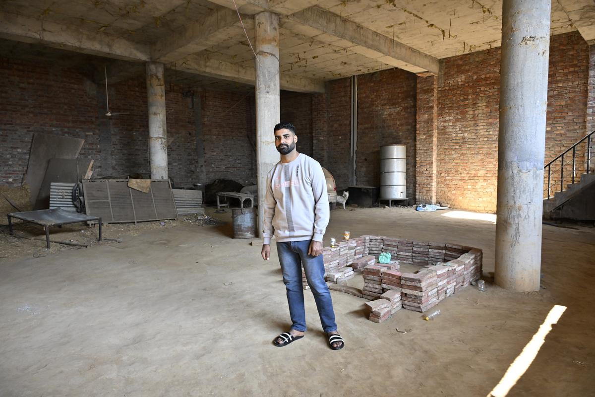 Jaspal Singh entered California through the Tijuana border crossing on January 22. He is seen here at his home in Fatehgarh Churian town in Gurdaspur district, Punjab.