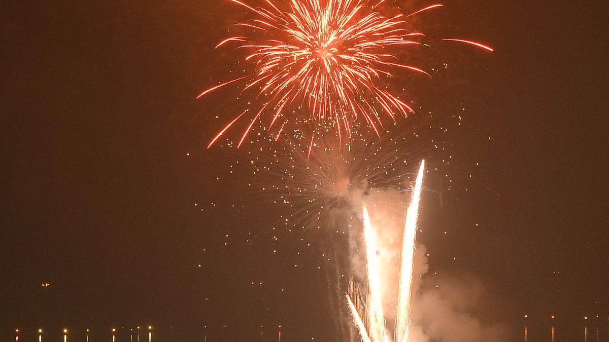 Drone show, fireworks at Hyderabad’s NTR Marg on Monday evening