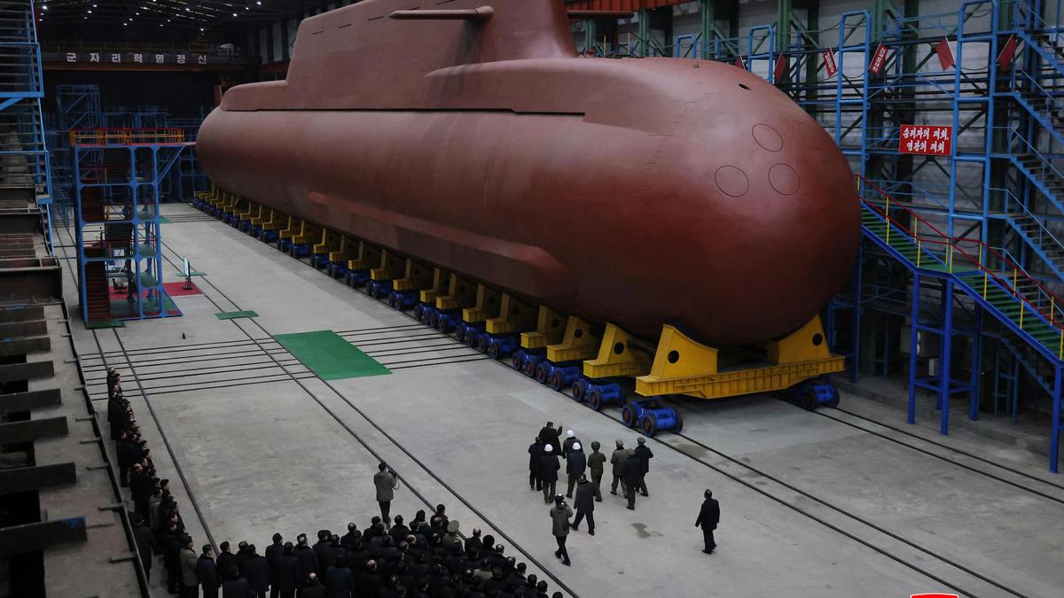 North Korea displays apparent progress in construction of nuclear-powered submarine