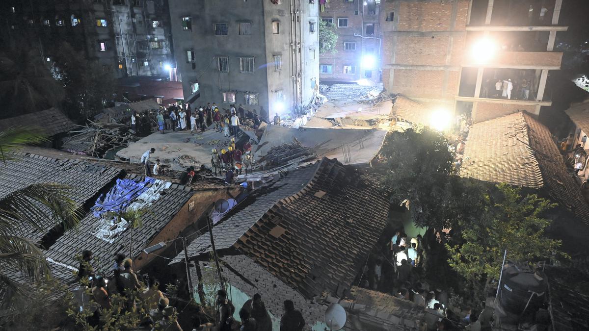 Five killed, several injured as under-construction building collapses in Kolkata’s Garden Reach area, rescue operations on