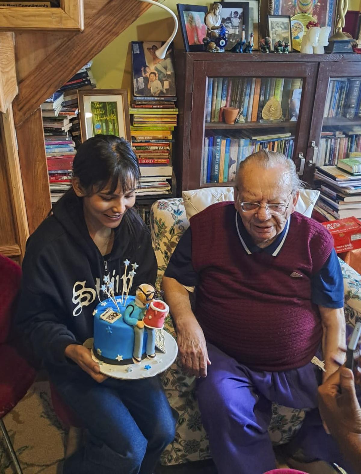Author Ruskin Bond celebrates his 91st birthday at his residence, in Landour, Mussoorie, Uttarakhand Author Ruskin Bond celebrates his 91st birthday at his residence, in Landour, Mussoorie, Uttarakhand