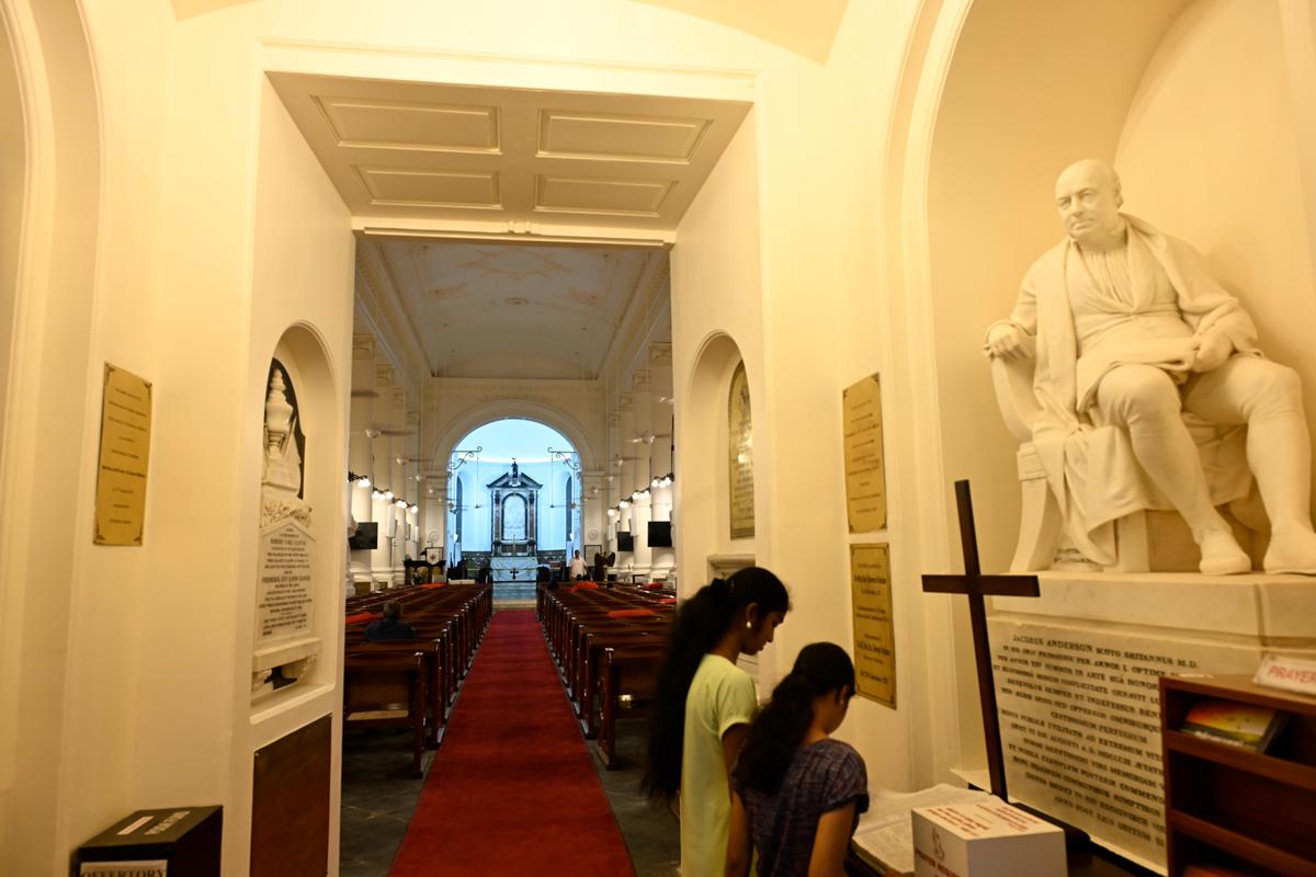 An inside view of St. George's Cathedral 