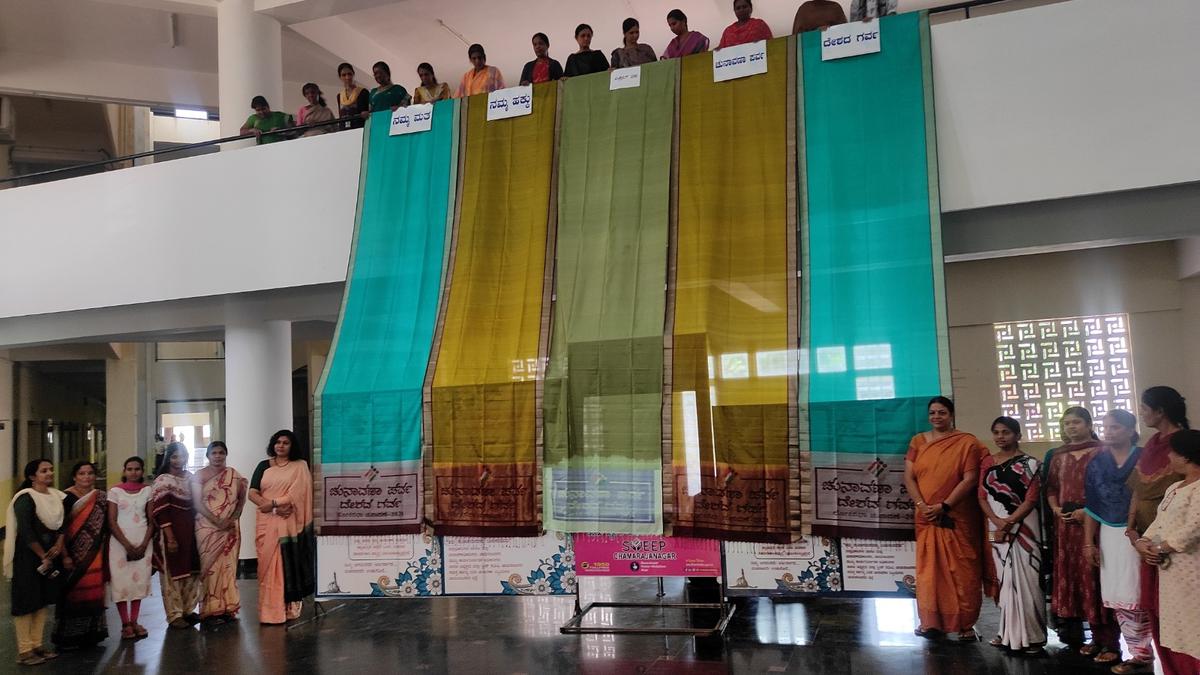 Women officials to adorn silk saris sporting election message in Chamarajanagar