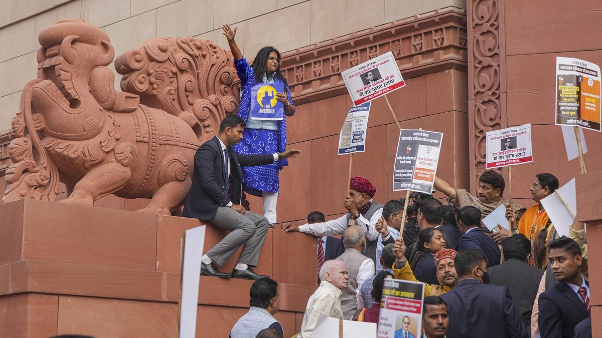 Parliament Ambedkar row LIVE: Lok Sabha adjourned  ‘Sine Die’; Rajya Sabha continues amid protest