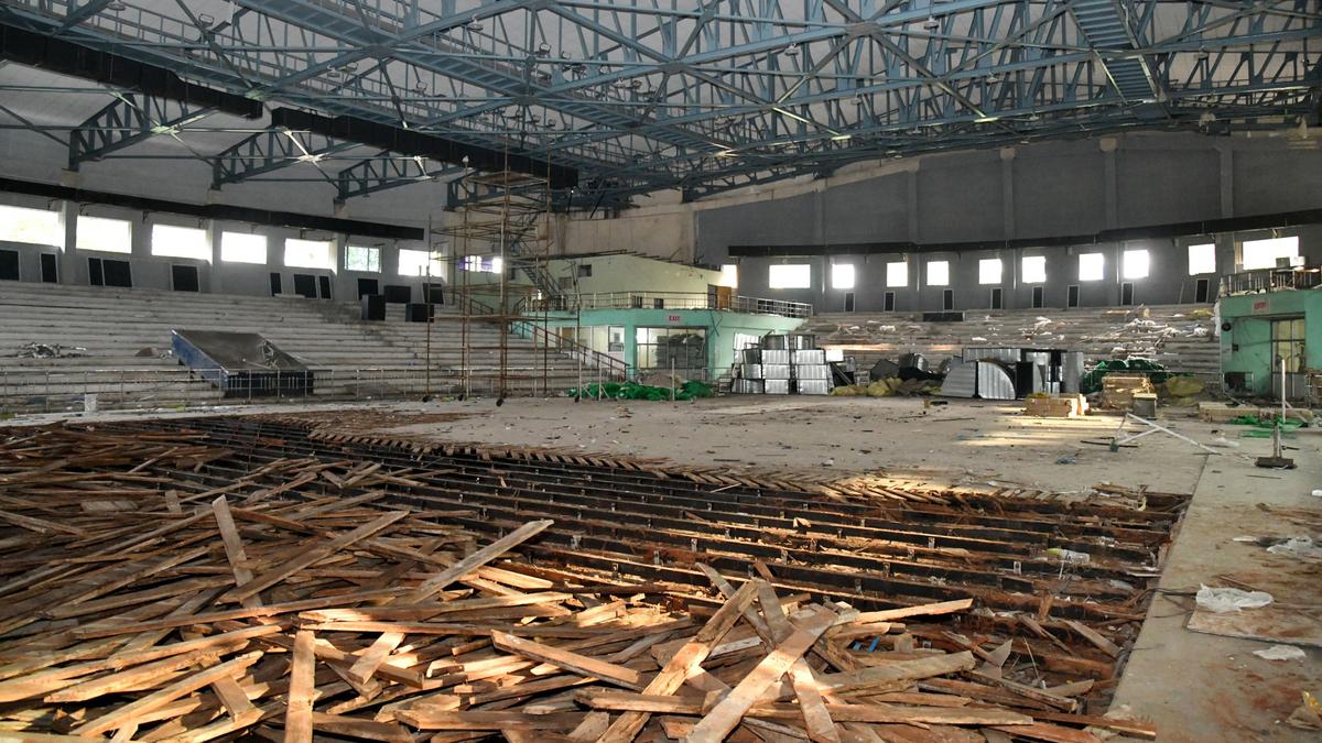 Complete Swarna Bharathi Indoor Stadium facelift works by January, GVMC Commissioner directs officials
