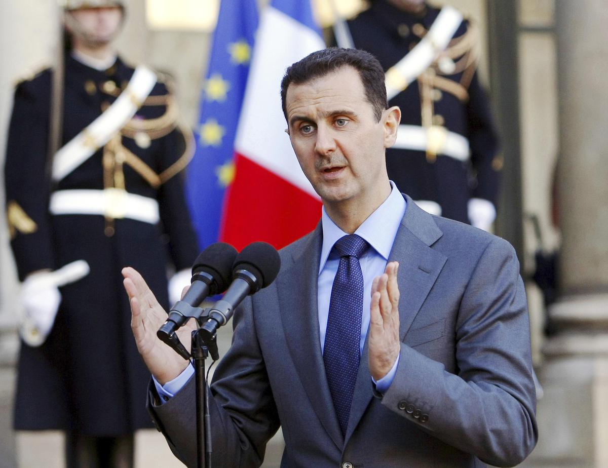 Then-Syrian President Bashar al-Assad. Then-Syrian President Bashar al-Assad.