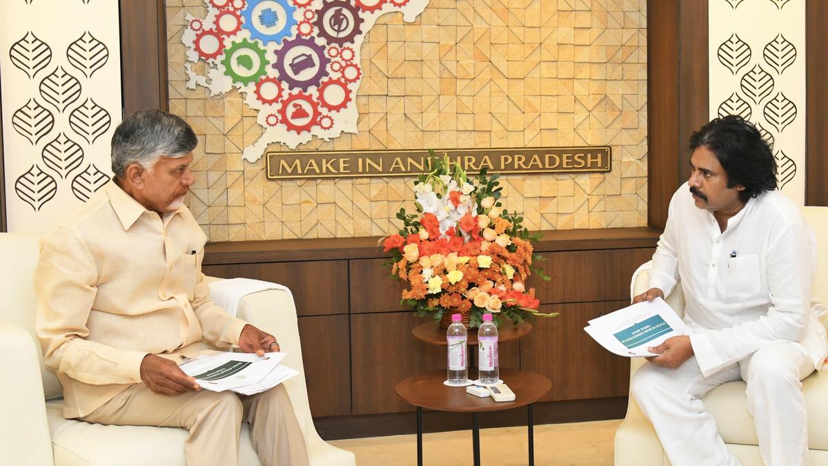 A.P. CM, Deputy CM discuss Tirupati laddu row among host of issues