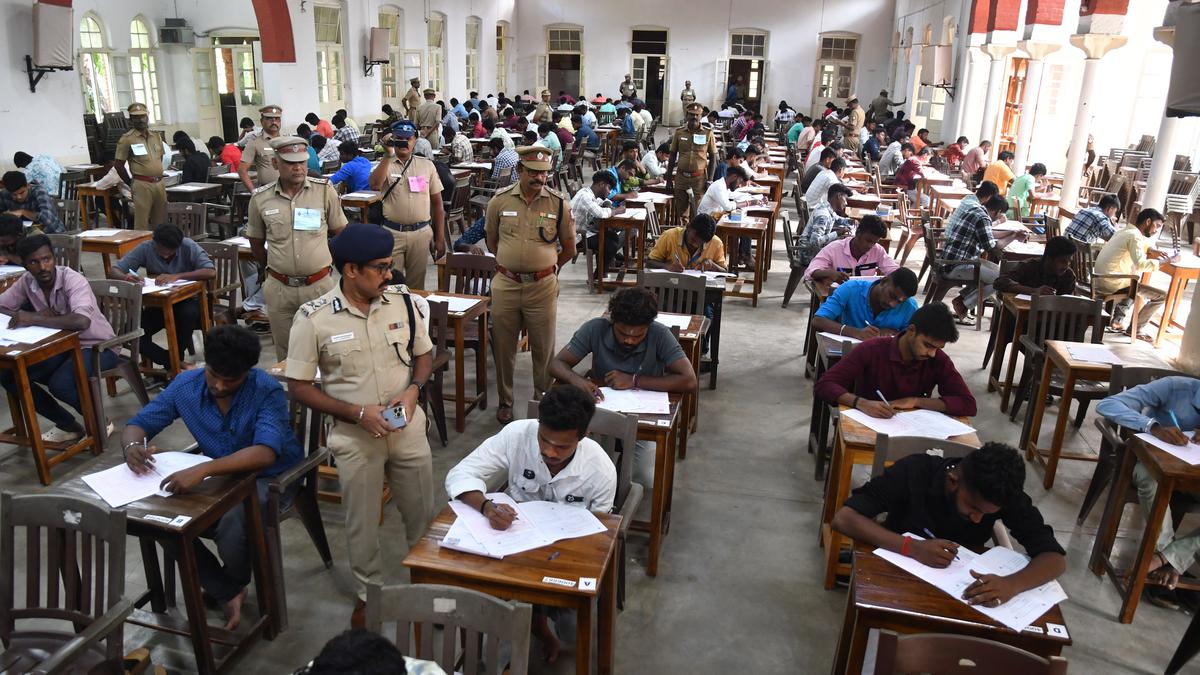 1,504 candidates did not turn up for police constable, jail warder, firemen recruitment exam