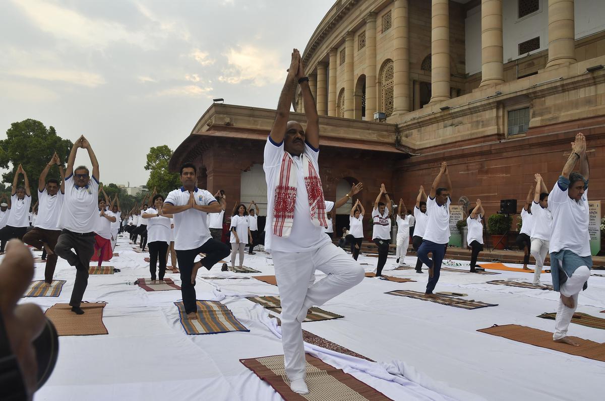 International Yoga Day 2023 updates  PM Modi says Yoga is free from patents  and royalty payments - The Hindu