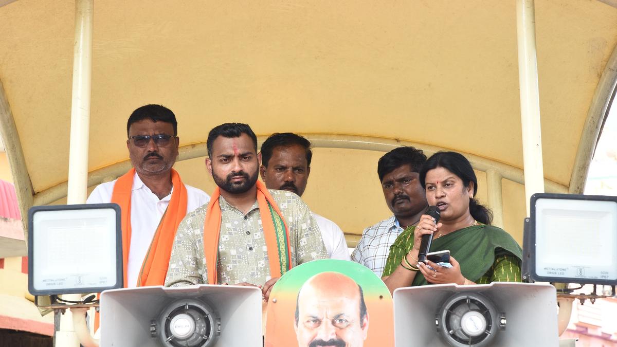 Congress leaders now travelling on roads built by my father, says Bharath Bommai