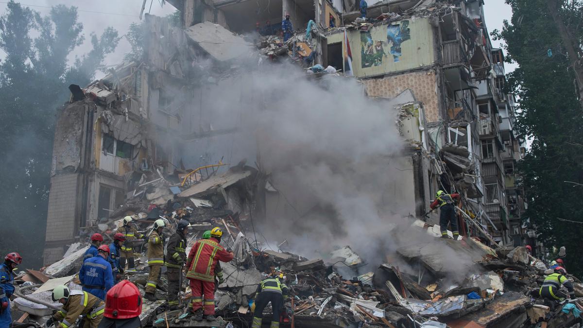 Russian missile and drone attack on Kyiv kills at least 13 people and injures more than 130