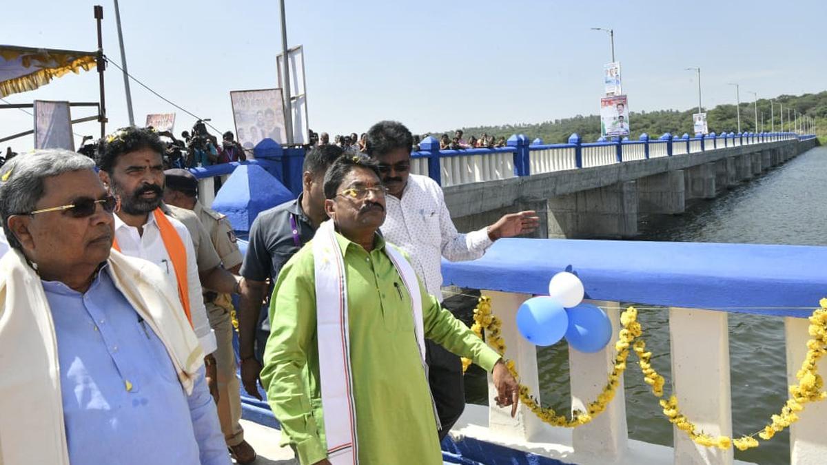 CM inaugurates Yaragol dam to provide water to Kolar