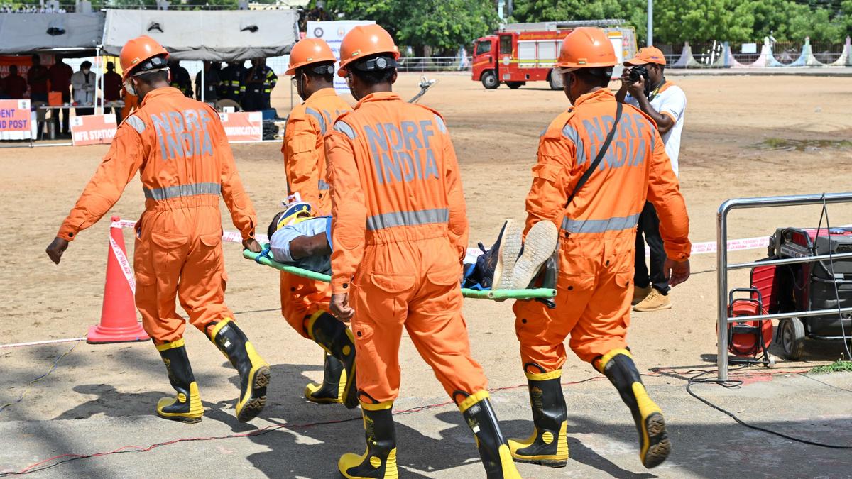 NDRF holds drill and exhibition of skills in Tirunelveli