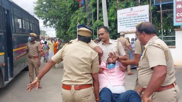 Protests by differently-abled scuttled by Dharmapuri police; disabled protesters forcibly removed