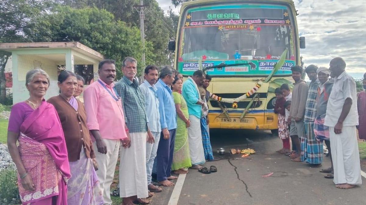Remote tribal hamlets get bus connectivity in Erode district