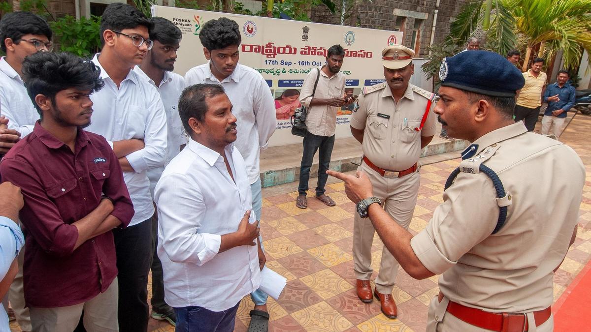 Student activists stage protest against shifting of IIIT from Ongole