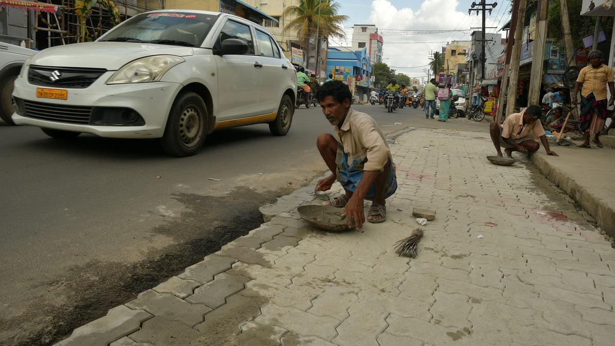 Strengthening of Vayalur Road stretch nearing completion