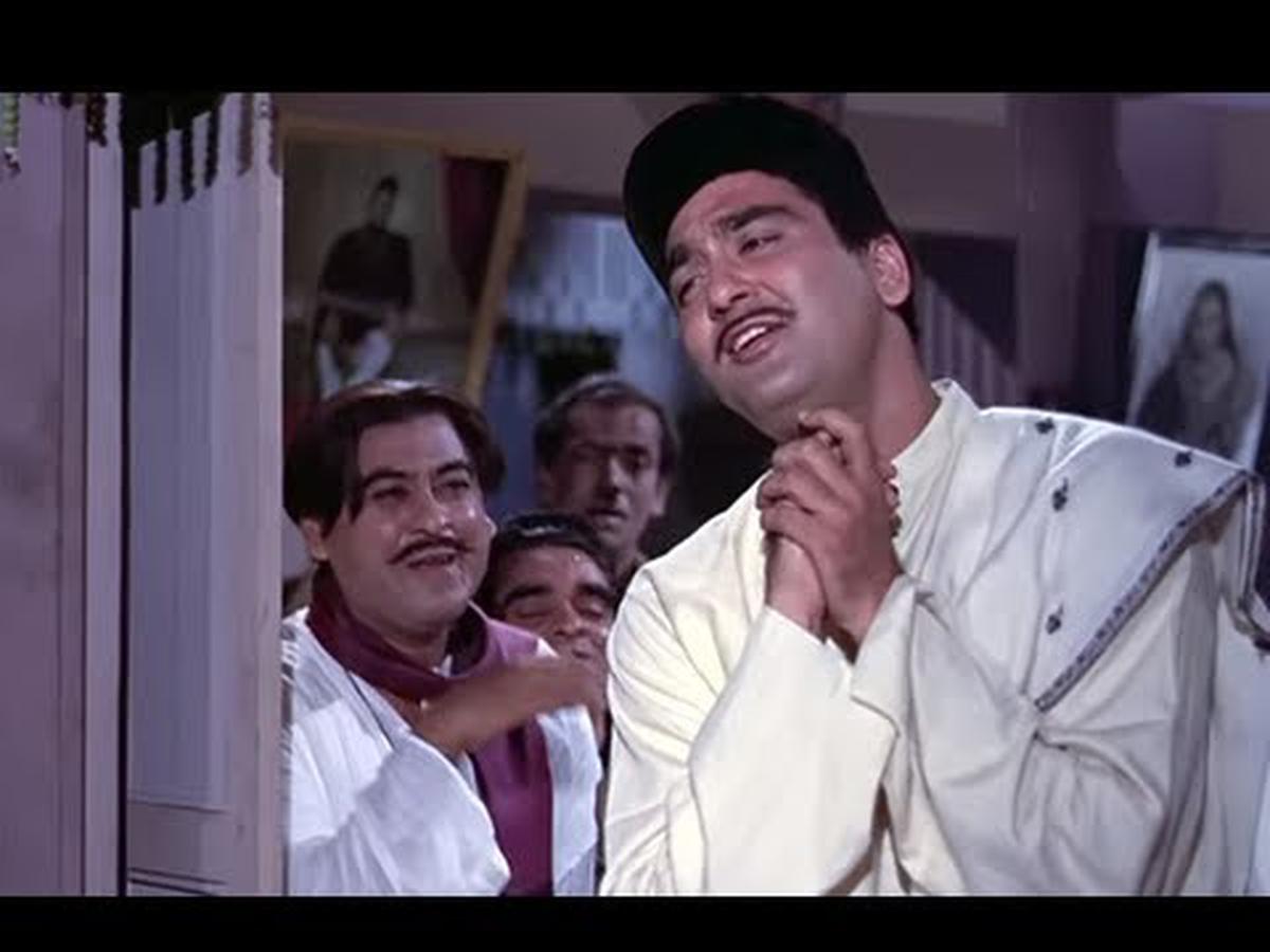 With Sunil Dutt in ‘Padosan’