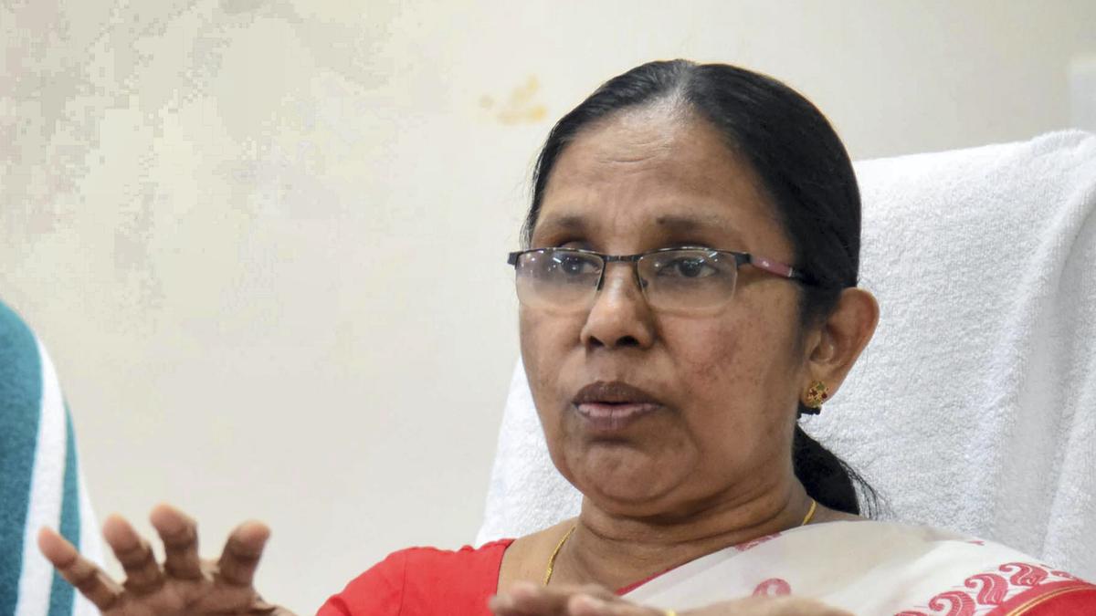 Kerala CPI(M) leader K.K. Shailaja decries ‘attack by Hamas terrorists’ in Israel