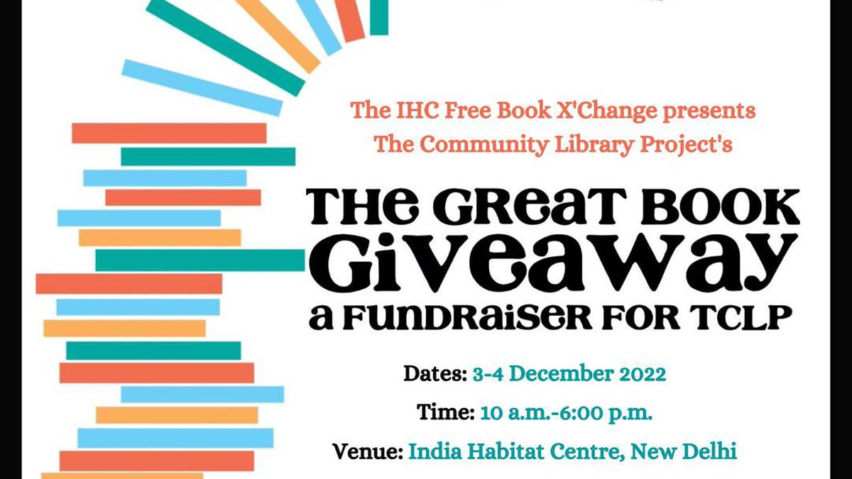 ‘The Great Book Giveaway’ India Habitat Centre in New Delhi, on December 3 and 4