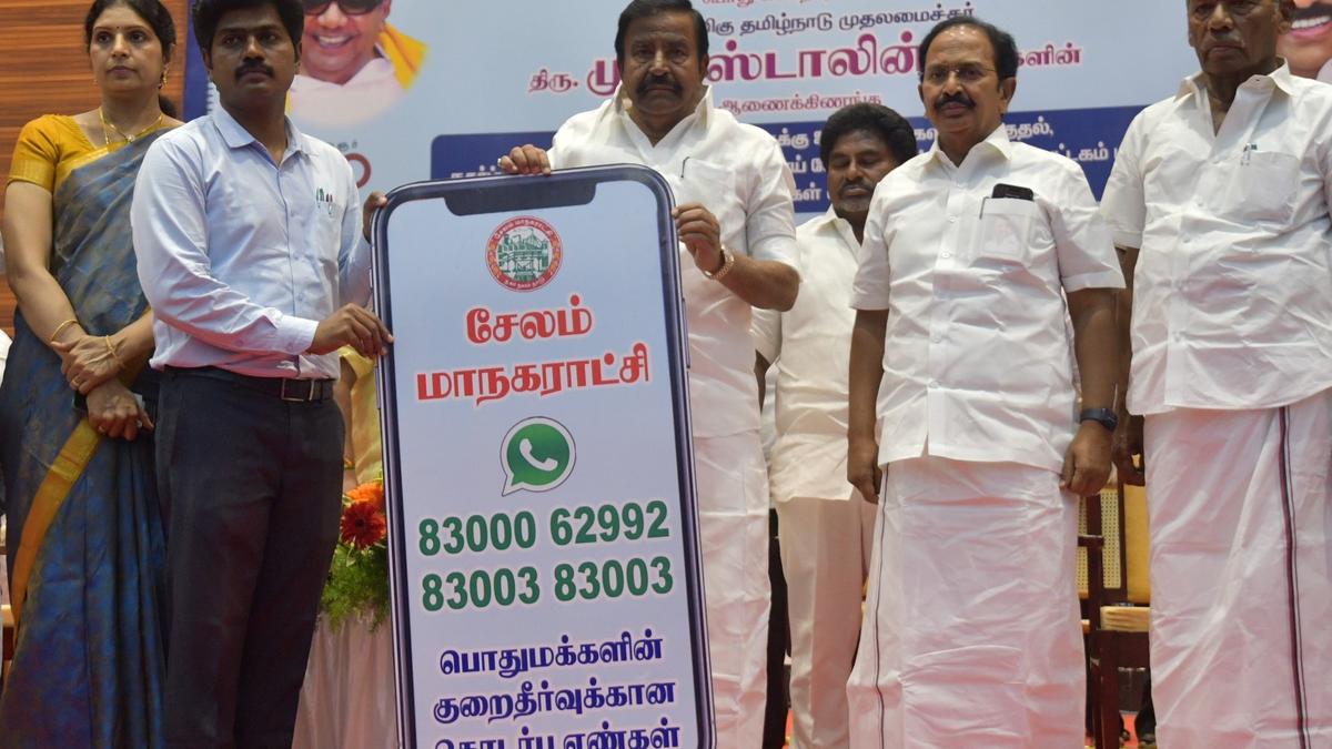 Minister launches WhatsApp numbers for public grievances in Salem