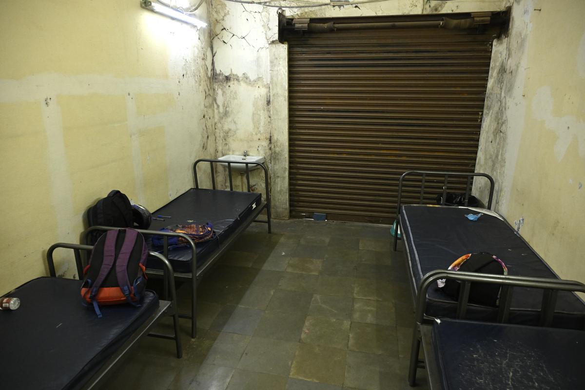 The duty doctor room at Government General Hospital, Siddipet, having a large corrugated metal shutter in place of a wall. The duty doctor room at Government General Hospital, Siddipet, having a large corrugated metal shutter in place of a wall.
