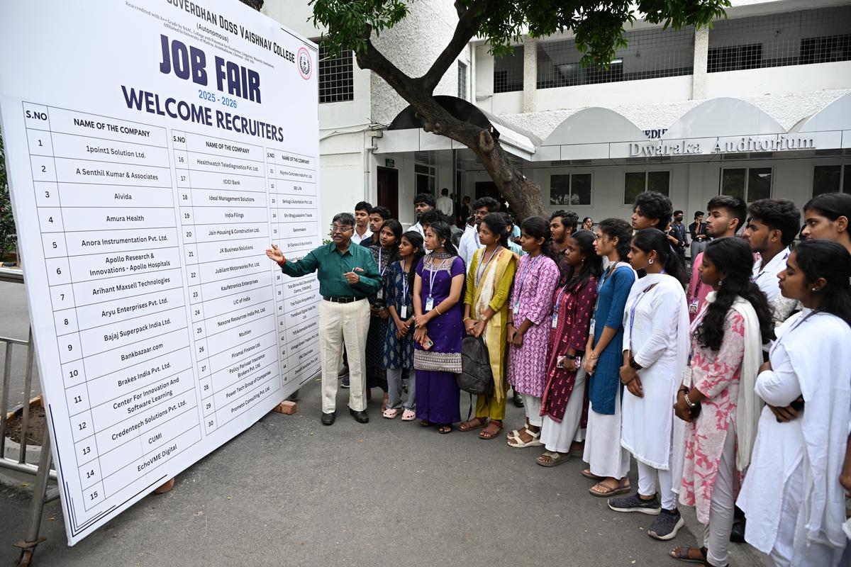 thehindu.com - The Hindu Bureau - 446 students secure jobs at D.G. Vaishnav College career fair