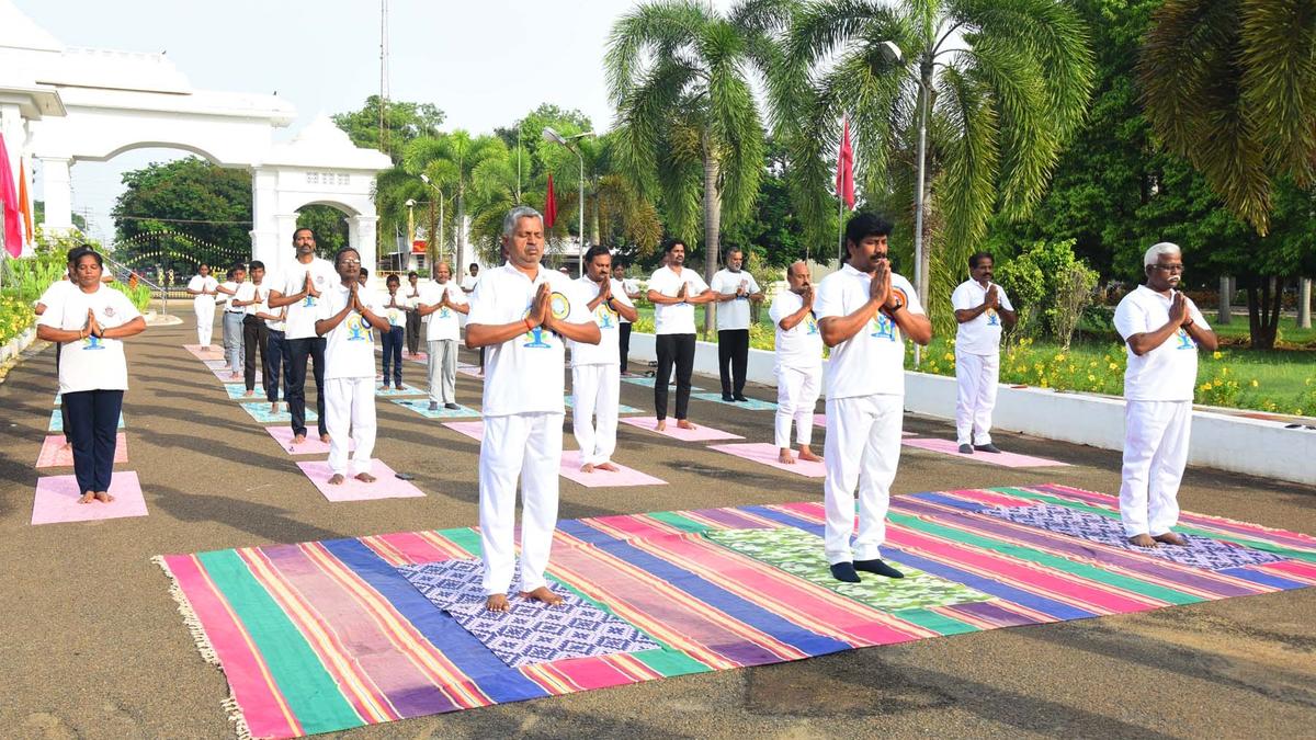 World Yoga Day observed at Alagappa University