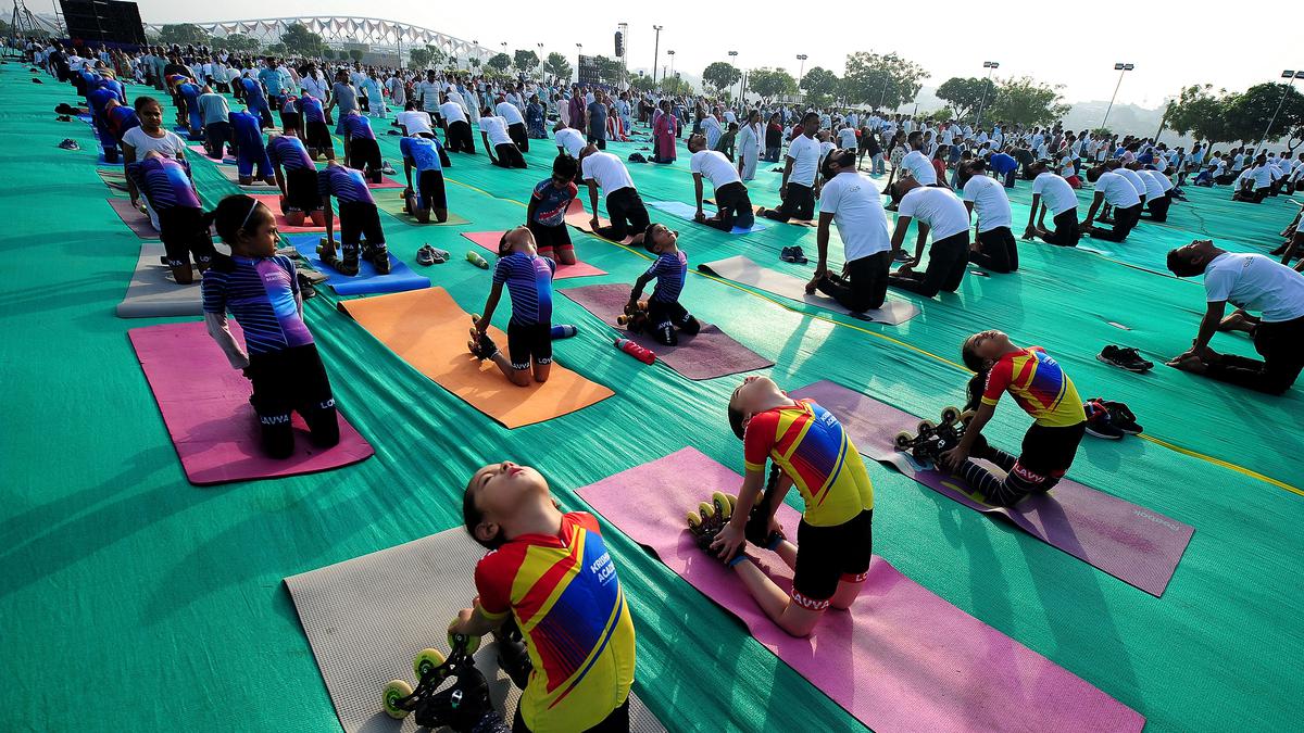 West Bengal Governor C.V. Ananda Bose participates in International Yoga Day celebrations in Kolkata