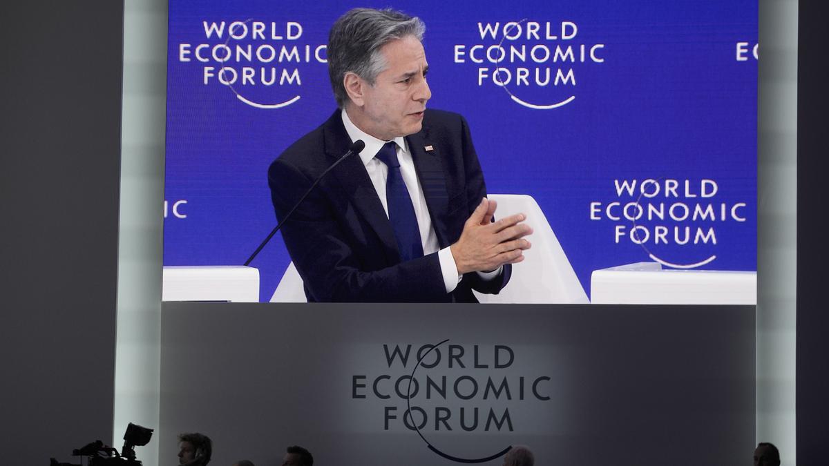 At Davos, Blinken calls pathway to Palestinian state necessity for Israeli security