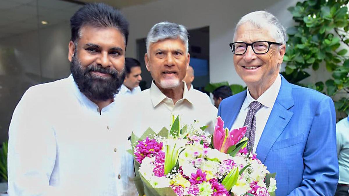 Bill Gates arrives on brief visit to Andhra Pradesh