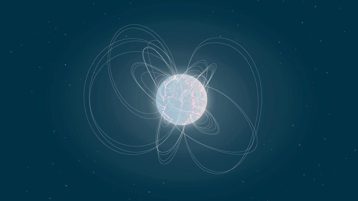 Huge energetic flare from magnetic neutron star detected