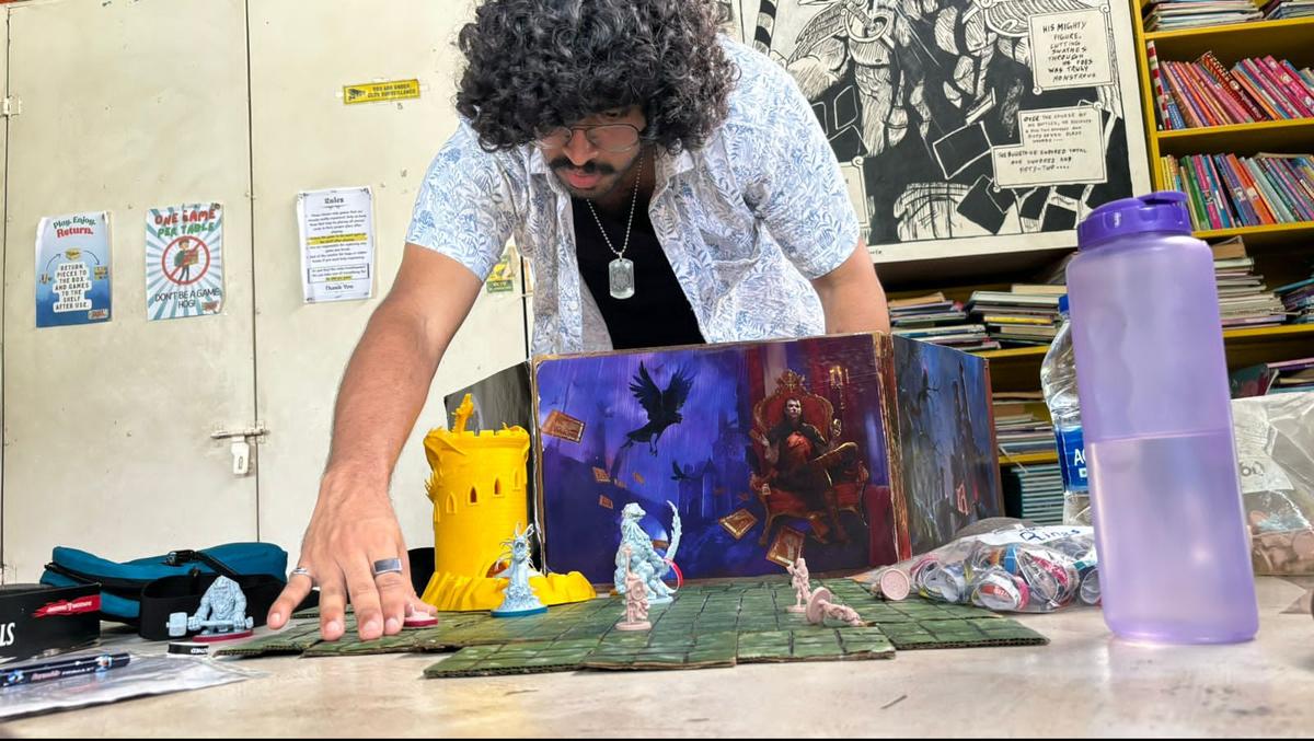 Surya Narayan Menon A setting up a game of Dungeons & Dragons