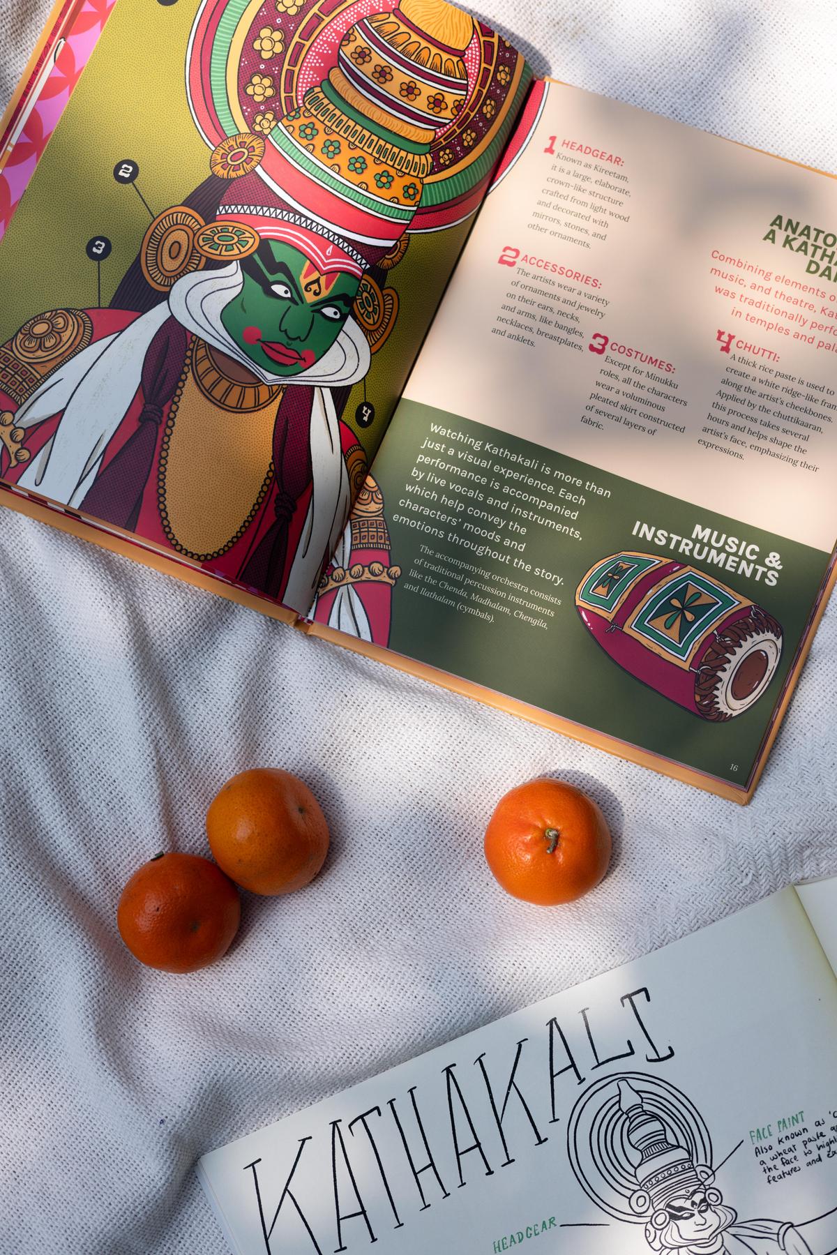 From Taarika John's illustrated book, ‘Sacred Rhythms, Painted Faces’ which serves as an introduction to some of Kerala's classical art forms