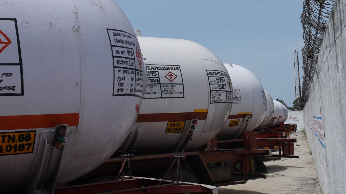 Gas tanker overturns after colliding with vehicles in Kerala’s Kannur district