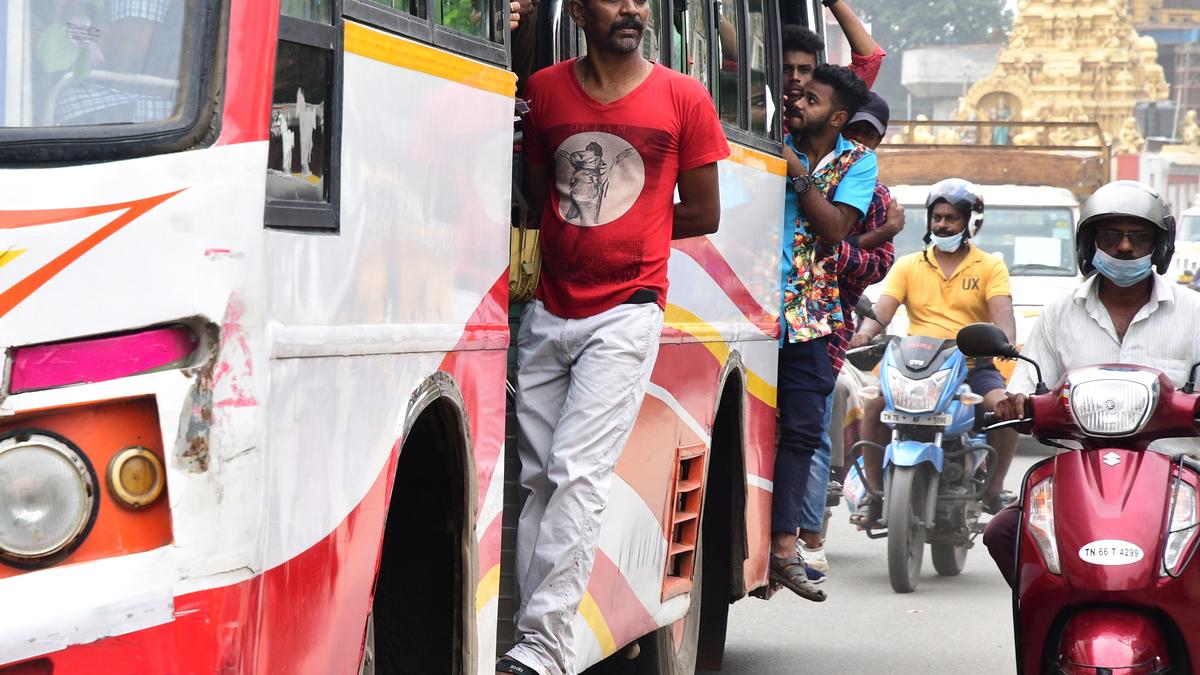 Footboard travel continues in Coimbatore city The Hindu