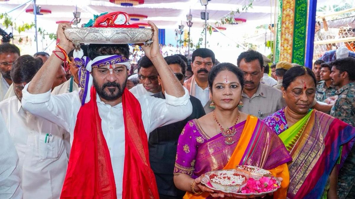CM attends ‘celestial wedding’, performs ‘bhoomi puja’ for phase-I temple development works in Bhadrachalam