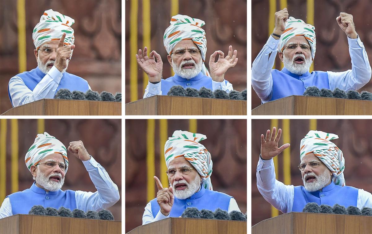 76th Independence Day Pm Modi Speech Updates The Hindu 