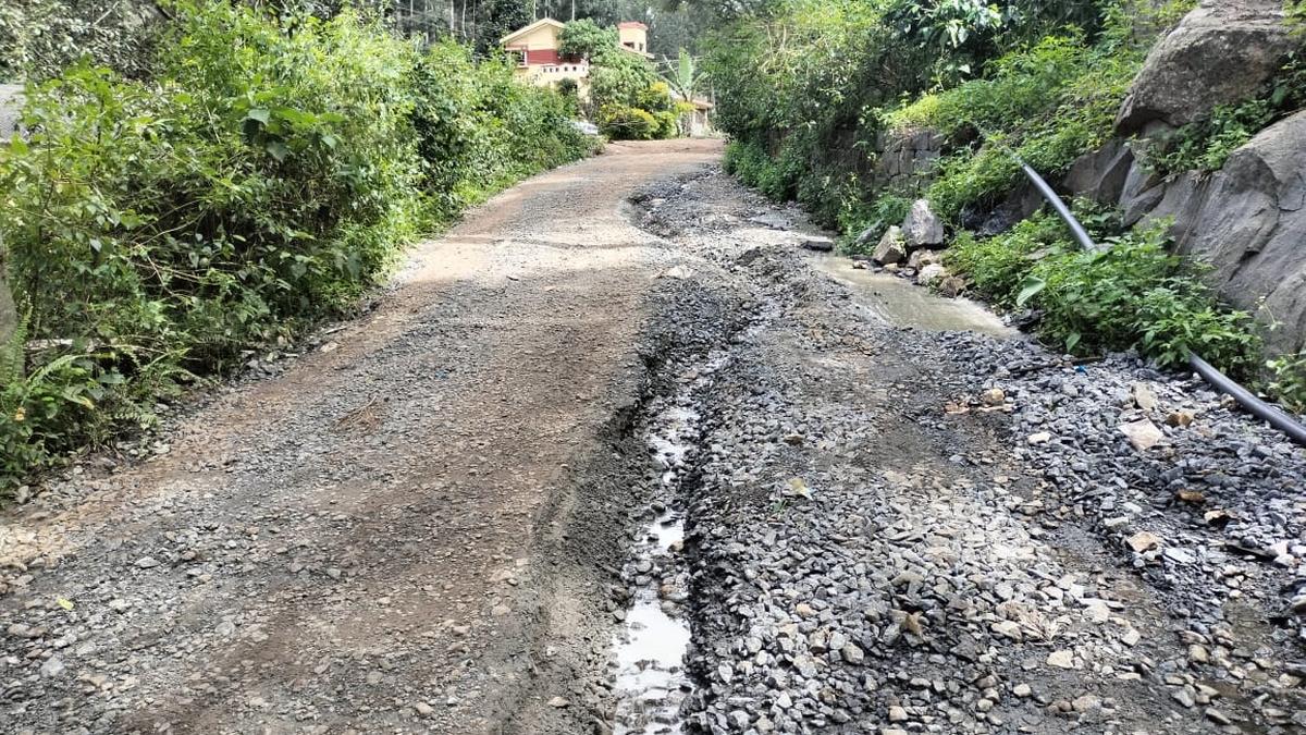 Tourists demand re-laying of road to Kiliyur Falls in Yercaud