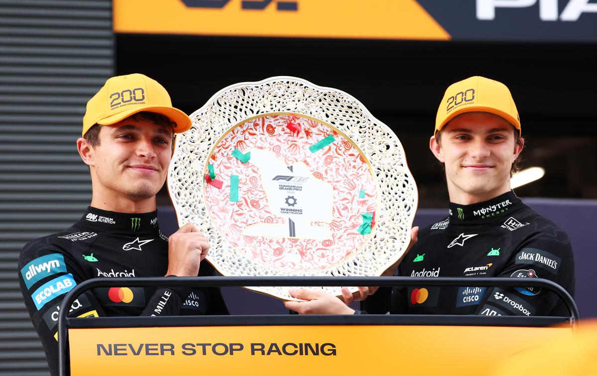 Podium regulars: The championship battle between Oscar Piastri and Lando Norris has ebbed and flowed, with little to separate them.