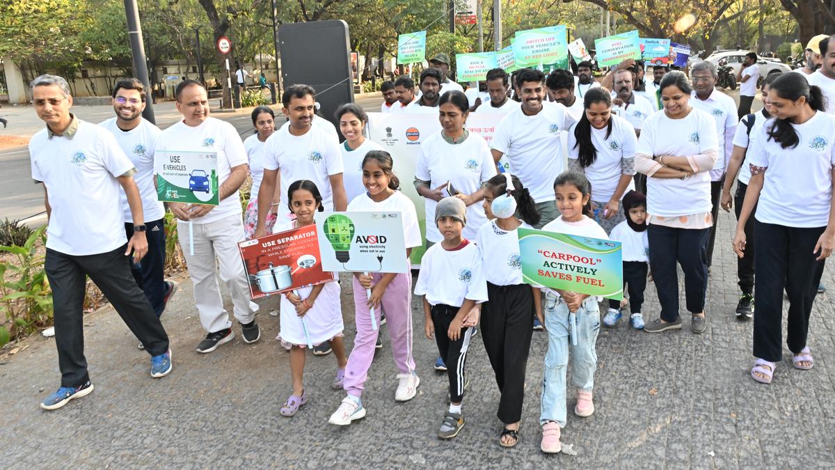 Walkathon held to promote fuel conservation in Coimbatore