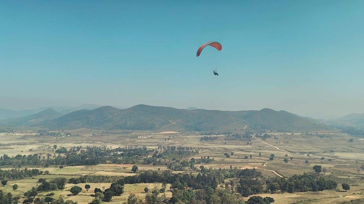 Paragliding trial run becomes a success at Araku