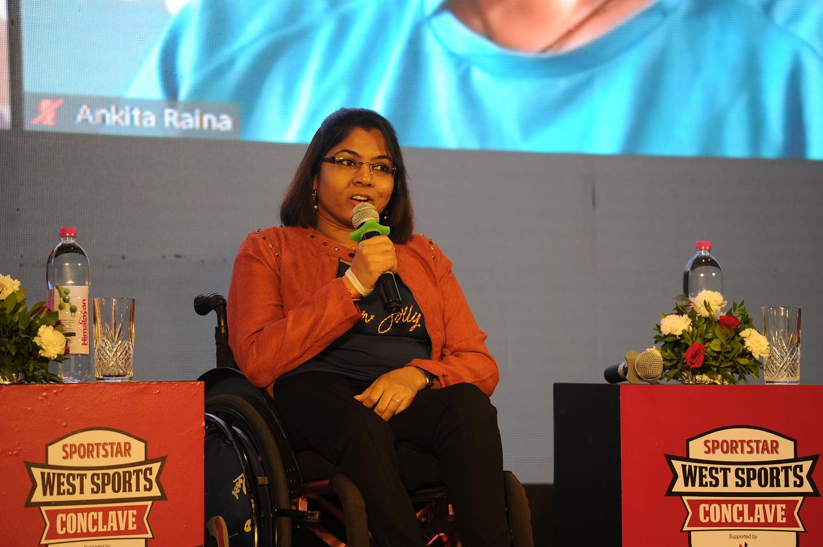 Bhavina Patel, Paralympic medallist at the Sportstar West Sports Conclave. 