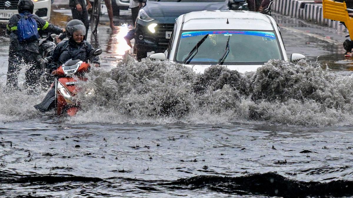 Incessant rainfall brings Visakhapatnam to a halt